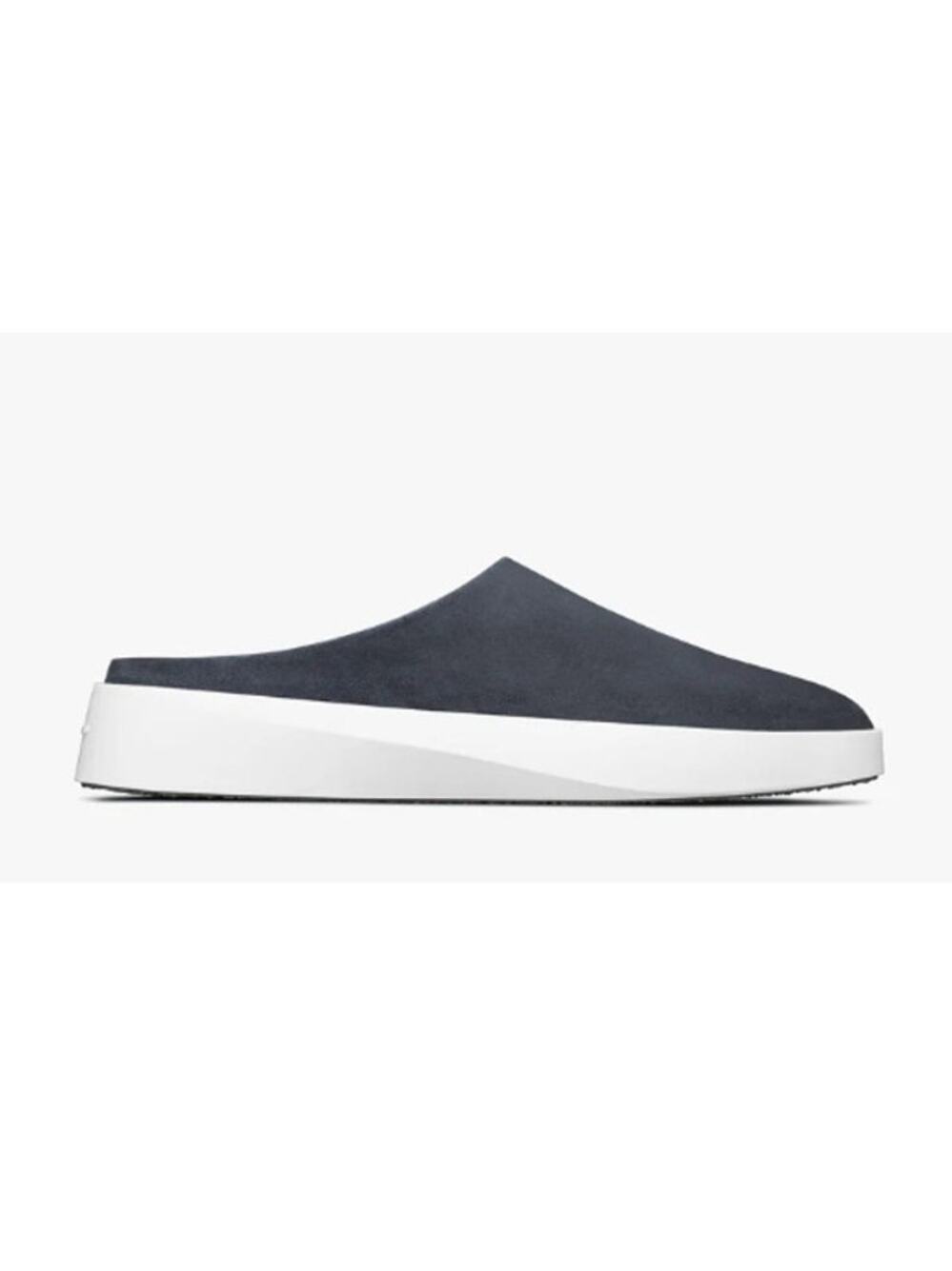 Wolf & Shepherd Cruise Mules Navy White Nubuck Leather Size 9.5 US NIB Unisex